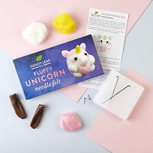 Unicorn Fluffy Unicorn Needle Felt Kit 
