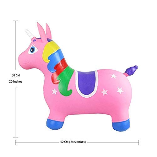 Pink unicorn garden toy 