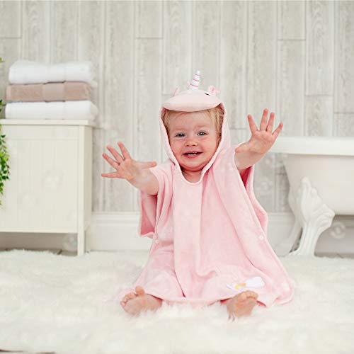 Girls Unicorn Poncho Hooded Towel