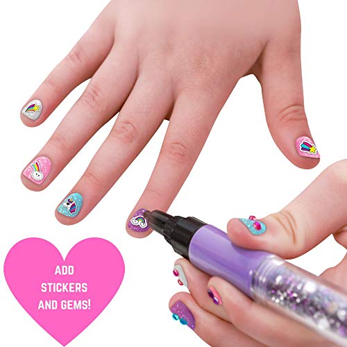 GirlZone: Unicorn Nail Art Kit 16 Piece Set | Great Gift For Girls