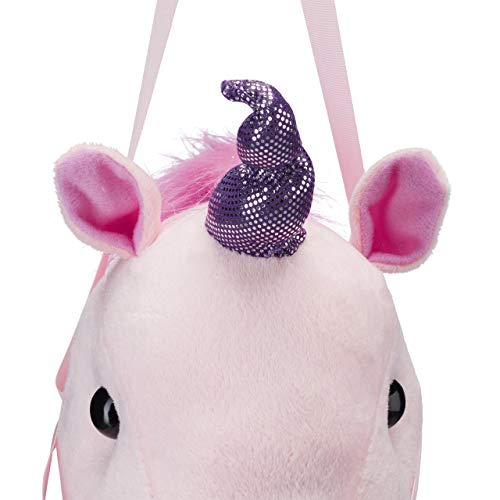 Cute Pink Unicorn Hobby Horse With Sounds 