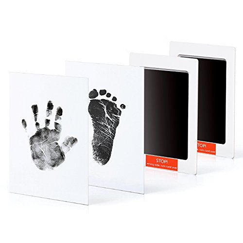 Baby Handprint and Footprint Photo Frame Kit for Newborn Boys and Girls, Baby Shower Gift