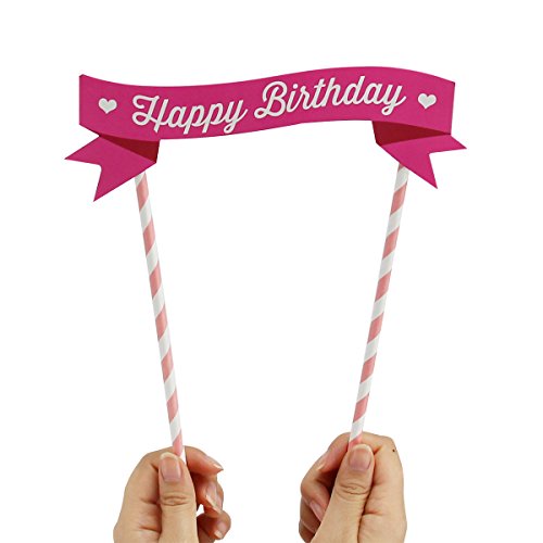 Rocita Unicorn Birthday Cake Topper Set of 11 Decor for Birthday Cake