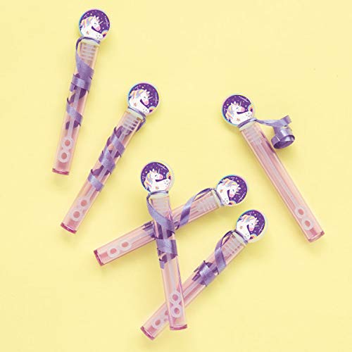Unicorn Bubble Tubes and Wands (Pack of 8)