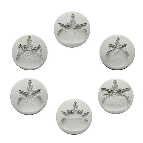 Set Of 6 Unicorn Silicone Moulds