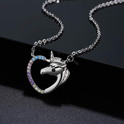 Heart Shaped Unicorn Pendant | Women's Gift