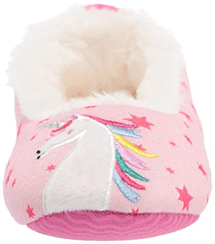 Kids Pink Unicorn Plush Slipper Joules