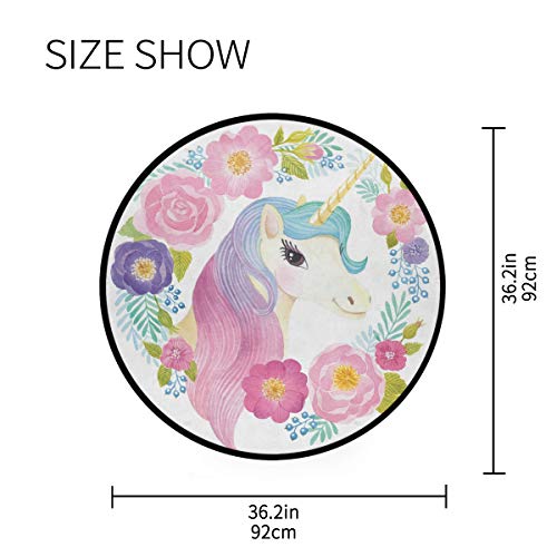 Unicorn Round Rug