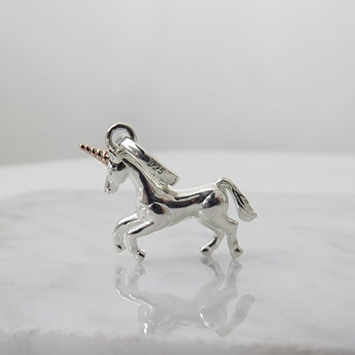 Pretty Unicorn Charm 925 Sterling Silver