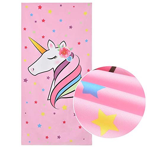 Unicorn Beach Towel | 76 x 152cm | Pink