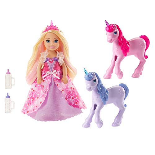 Dreamtopia Doll & Unicorns Blue & Pink 