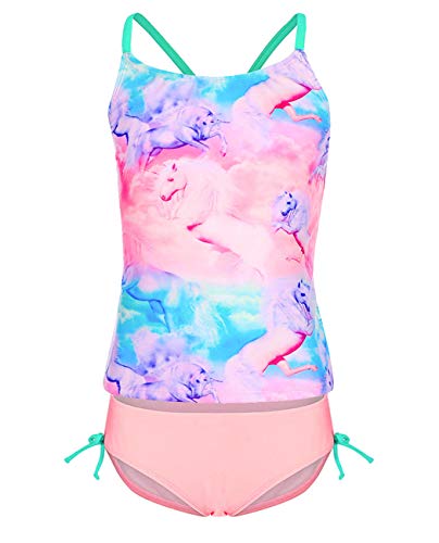 Unicorn tankini for girls pink ,blue, purple