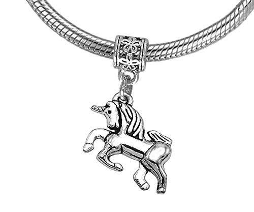 Unicorn Charm Bracelet Starter Bracelet Silver