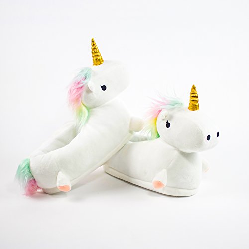 White Unicorn 3D Slippers For Kids 