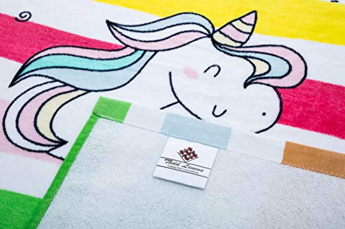 Large Super Soft Unicorn Beach Towel