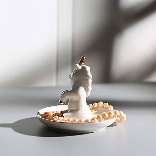 Ceramic Unicorn Jewellery Trinket Dish 