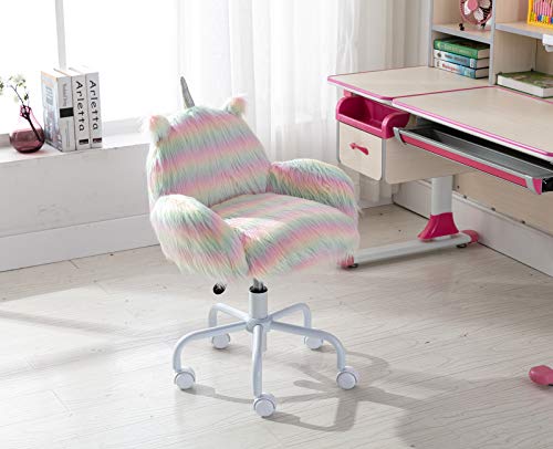 Kids Unicorn Swivel Desk Chair 