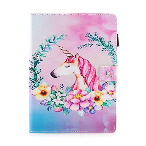 Multicoloured Floral Unicorn iPad Case 