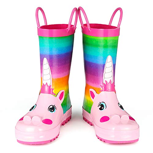 Rainbow Unicorn Kids Wellington Boots