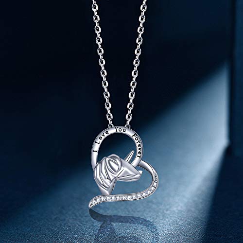 Silver Unicorn Pendant Necklace | Women | Girls 
