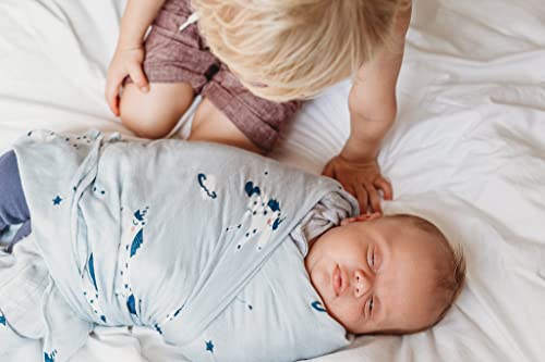 Unicorn Muslin Blanket | Blue | 100% Bamboo