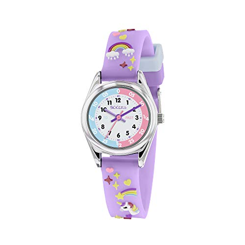 Tikkers Unicorn Design Girls Watch With Lilac Strap