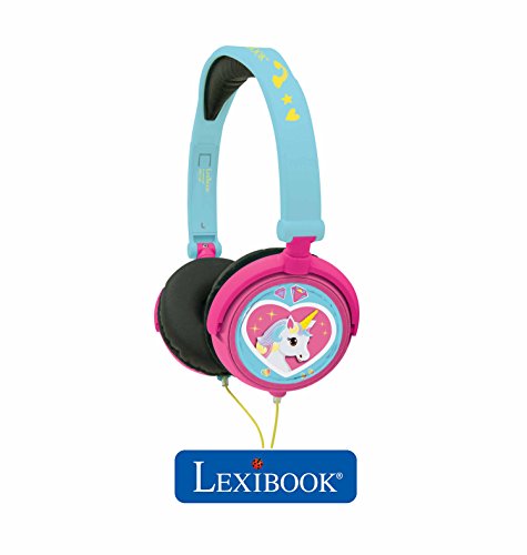 Girls Unicorn Headphones Pink & Blue 