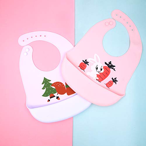 Assorted Design Silicone Baby Bibs | Waterproof | Unicorn Design