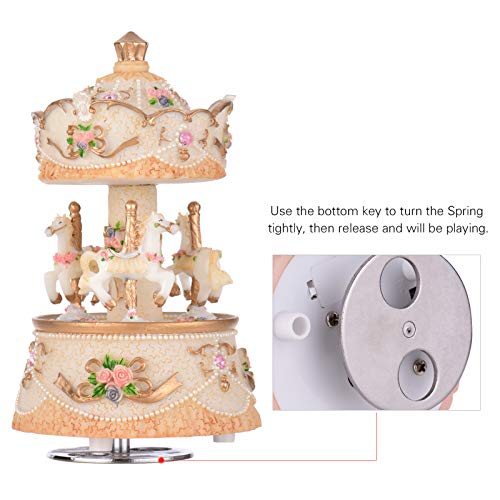 Unicorn Carousel Music Box