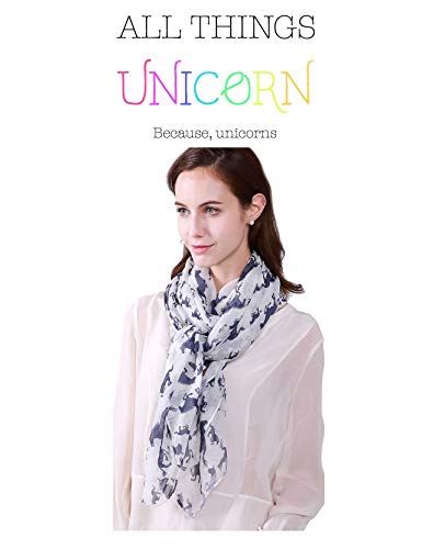Ladies Soft Unicorn Print Scarfs For Women | Ideal Gift