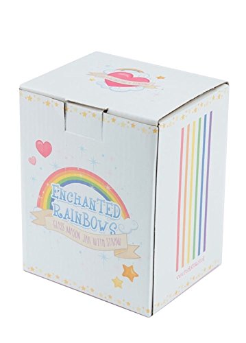 Enchanted Unicorn Rainbow Glass Jar with Stopper