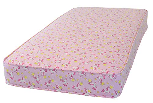 Pink Unicorn 3ft Single Mattress