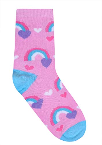 Girls Unicorn Socks | 3 Pairs | Kids Ankle Socks | Sizes 6-8.5 9-12 12-3.5 Grey UK 6-8.5
