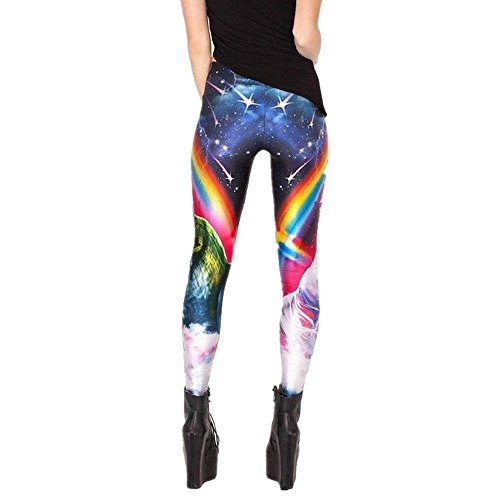 Women's Yoga Leggings | Fitness Tights | 8/10 / 12 | Rainbow Unicorn