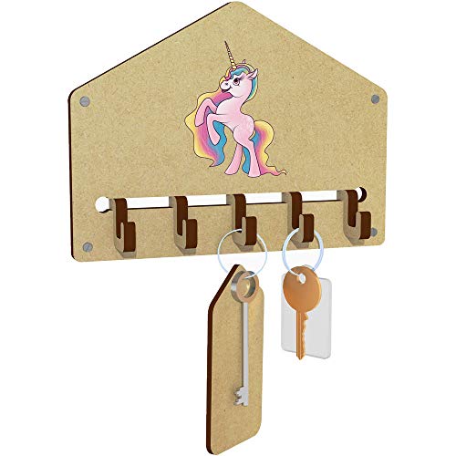 Unicorn Themed Key Hooks Wall Mounted