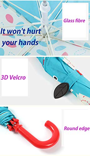 Cute Unicorn Children's Umbrella | 3D Design | Blue