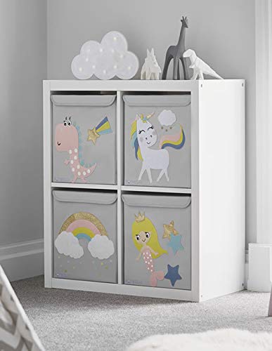 Grey Unicorn Toy Box
