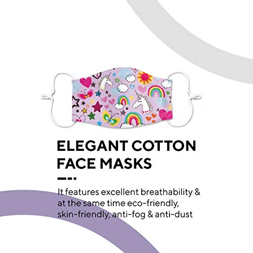 Cotton Unicorn Face Mask For Kids