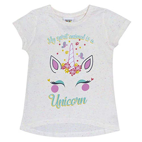 Pretty Unicorn T-Shirt For Girls | Floral Unicorn | Popgear