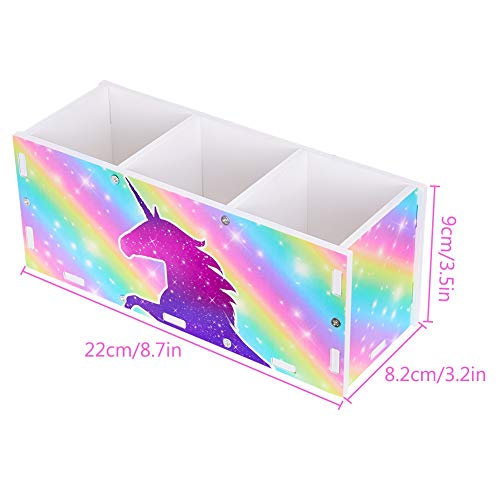 Unicorn Desk Organiser | Rainbow & Stars Design 