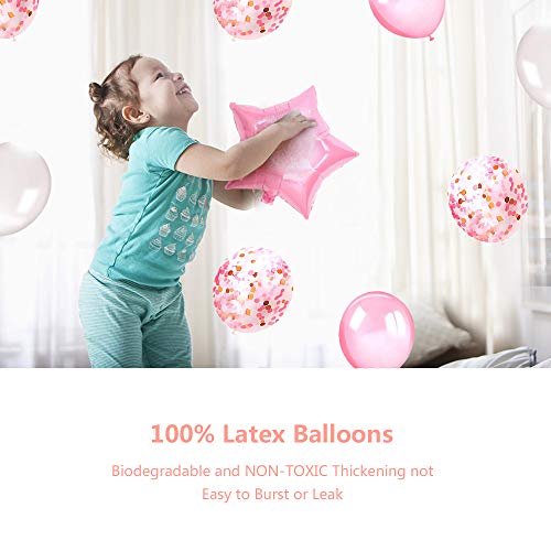 Birthday Decorations Girls Pink, Banner, Balloons, Pompoms, Tassels | Unicorn Themed Party