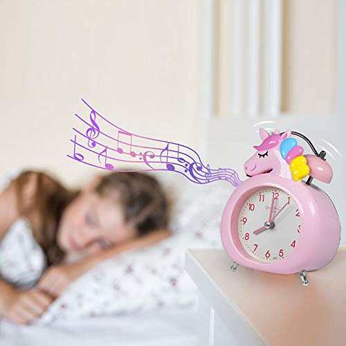 Kids Unicorn Alarm Clock With Night Light 