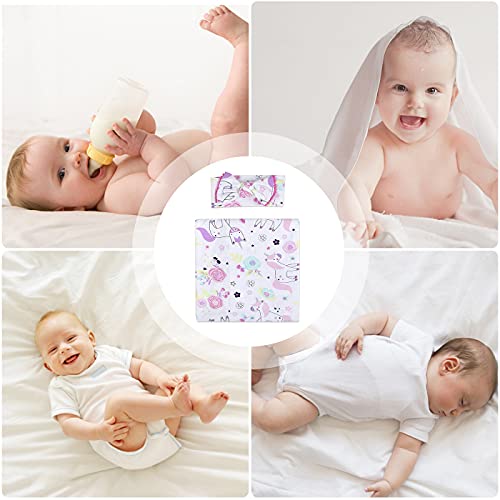 Unicorn Swaddle & Hat Set | For Newborns
