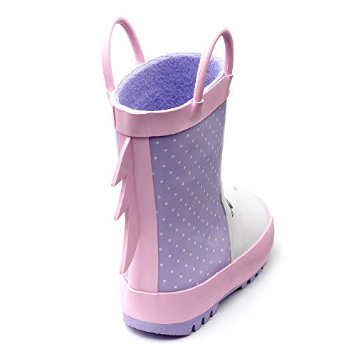 Unicorn Girls Wellingtons Lilac | Chipmunks