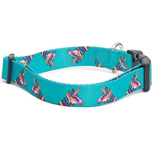 Turquoise Unicorn Dog Collar  