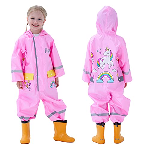 Pink Unicorn Waterproof Onesie | Rain-suit | | For Girls | PVC