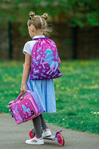 Pink Unicorn Kids Lunch Bag | Box