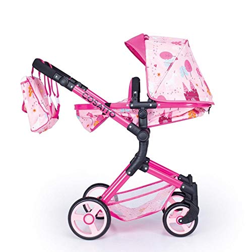 Pink Unicorn Pattern Buggy For Dolls | Accessory