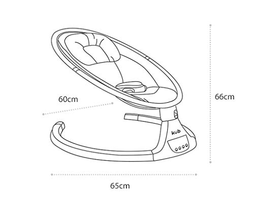 Electric Baby Bouncer | Comfort Swing Chair for Newborn | Unicorn Soft Toy | Grey