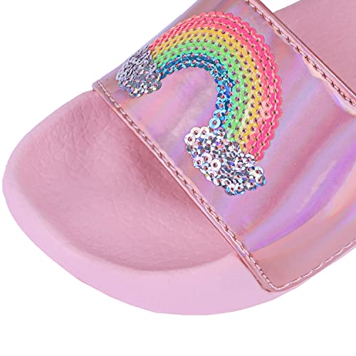 Sequined Rainbow Holographic Girls Sliders